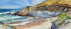 Santa Rosa Island, the south east beach with fossils in the cliffs.